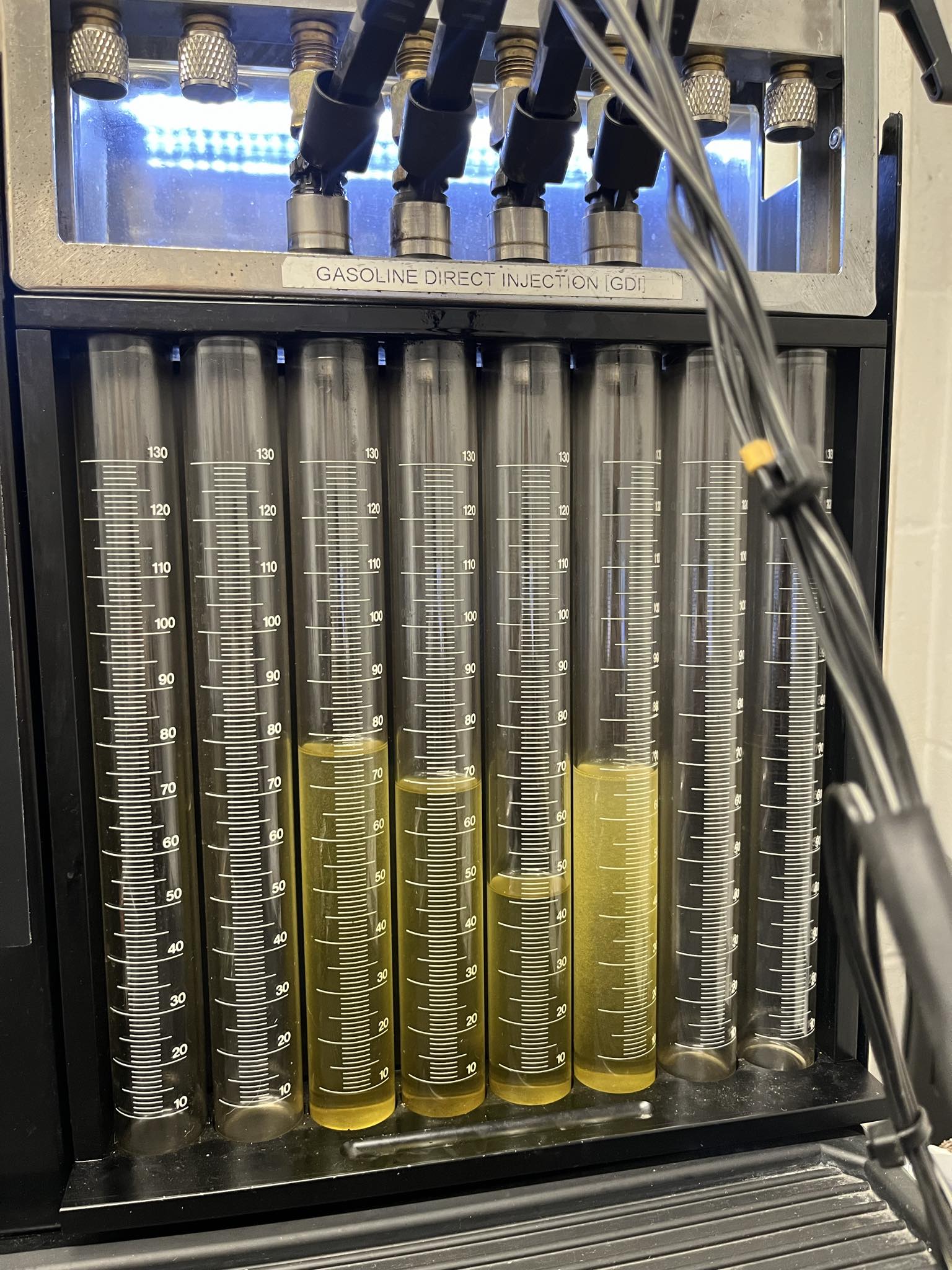 ASNU piezo injector testing bench — dynamic spray analysis and diagnostic equipment London